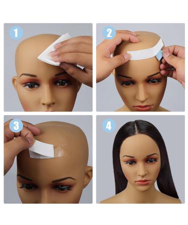 36pcs Wig Tapes for Lace Wigs Invisible Waterproof Double Side Tape for Wigs Lace Front Wig Tape Toupee Tape Strips Wig Lace Tape for Fixing Wigs (White) - Buy Online on GoSupps.com