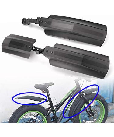 26 inch Bicycle Mudguard Front Back Rear Tire Mud Guards Kit Quick Release Bike Fenders Set for Road Mountain Bike Fat Tire Bike Outdoor Cycling