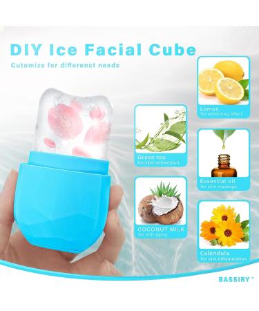 Silicone Ice Roller for Face & Eye | Facial Beauty Tool for Puffiness Relief - Blue - Buy Online on GoSupps.com