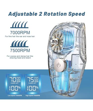 Glatens 5-in-1 Bald Head Shaver for Men - IPX7 Waterproof 0.0mm Precision LED Display Type C Rechargeable - Buy Online on GoSupps.com