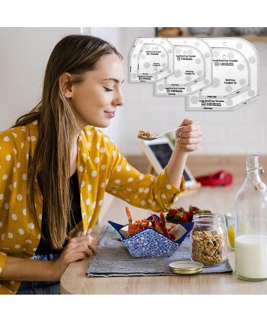 Clear Acrylic Bowl Cozy Template Set - 3 Sizes | DIY Kitchen Art Craft - Buy Online on GoSupps.com