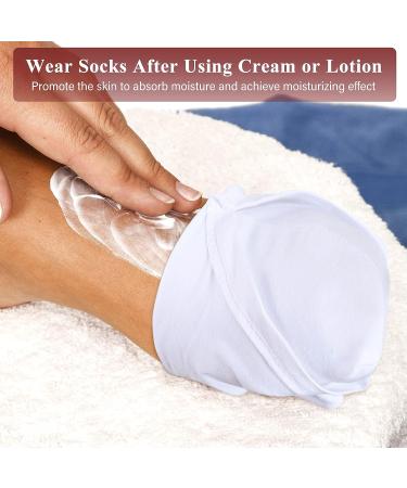 Moisturizing Socks and Gloves Set - 6 Pairs Spa Socks & White Gloves for Dry Hands - Unisex Moisturizing Gloves & Socks Combo - Buy Online on GoSupps.com