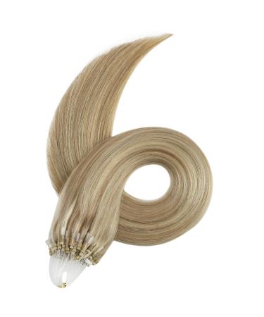 Ugeat Micro Loop Extensions Real Hair Blonde Microring #16/22 50cm & 40cm Gold Blonde Highlights Invisible 50 Strands for International Shipping - Buy Online on GoSupps.com