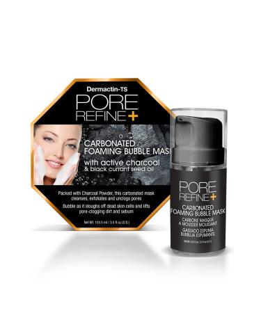 Pore Refine + Carbonated Foaming Bubble Mask With Active Charcoal & Black Currant Seed Oil 1.35 Fluid Ounce