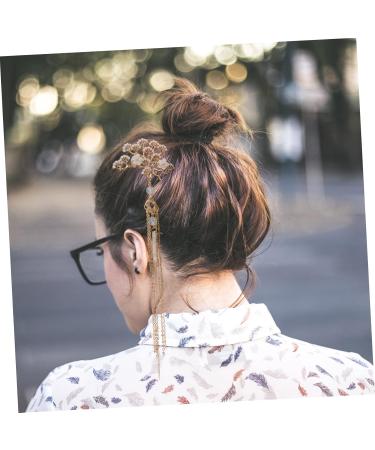 Mikinona Tassel Hair Pin Bridal Headpiece Hair Jewels for Women Hair Pearls Japanese Hair Clips Womens Hair Accessories Bridal Side Hair Clips Retro Hair Clips Wedding Headdress Hair Sticks - Buy Online on GoSupps.com