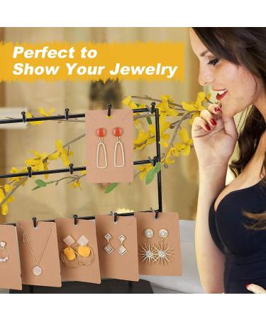 Ovsor 500 Pcs Earring Display Cards with Bags - Jewelry Packaging and Necklace Display Holder - Buy Online on GoSupps.com