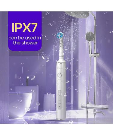 SEAGO Rotating Electric Toothbrush - 8 Brush Heads 5 Modes Rechargeable Smart Timer IPX7 Waterproof - Perfect for Adults - Buy Online on GoSupps.com