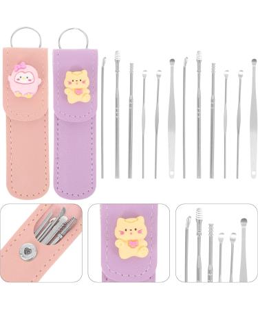 Healeved Ear Wax Picker Set - Portable Ear Cleaning Tools Soothing Ear Picks & Curette for Easy Wax Removal - Buy Online on GoSupps.com