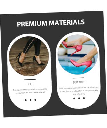 NOLITOY 10 Pairs Gel Cushions | Anti-Slip Forefoot Pads for High Heels | Comfortable Shoe Insoles - International Shipping - Buy Online on GoSupps.com