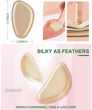 High Heel Cushion Inserts & Metatarsal Pads for Women - 4 Pairs Ball of Foot Cushions, 2 Pairs Heel Pads - Pain Relief, Shock Absorption, Blister Prevention - Buy Online on GoSupps.com