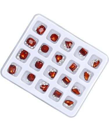 Nail Rhinestones 3D Accessories 20pcs Multiple Shapes Crystal Rhinestones Nail Decoration for Travel (06) - Buy Online on GoSupps.com