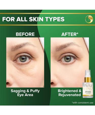 Organic Silk Peptides Eye Cream for Dark Circles & Puffiness - Triple Power Formula for Brighter Eyes | Secret Beauty Club - Buy Online on GoSupps.com
