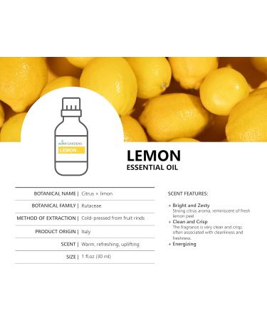 Lemon Essential Oil 1 oz - 100% Pure Therapeutic Grade - Italian Lemon - International Shipping Available - Buy Online on GoSupps.com