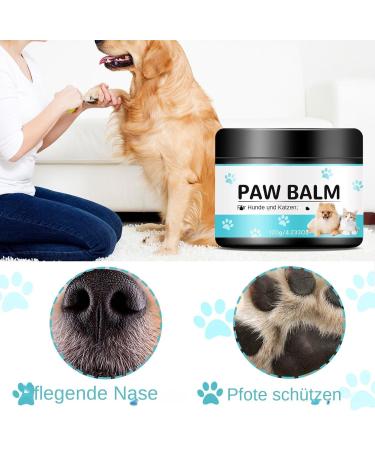 Dog paw balm dog paw balm dog paw balm 120g cream butter for cats and dogs moisturizing lotion for cracked paws paw protection - Buy Online on GoSupps.com
