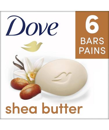 Dove Beauty Bar more moisturizing than bar soap Shea Butter for soft and pampered skin 106 g 6 count - Buy Online on GoSupps.com