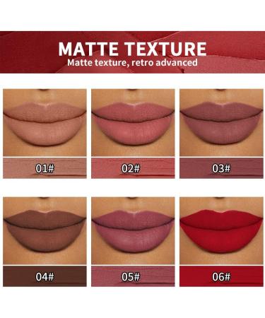  G n rique Interookie Velvet Water Mist Six Lips Glaze Suit Matte Color Fast Liquid Lipstick - Buy Online on GoSupps.com