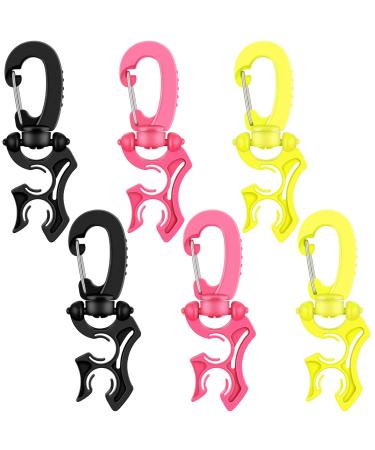 Zhanmai 6 Pieces Diving Double Hose Holder Clip Diving Double BCD Hose Clip Diving and Snorkeling Equipment Accessories with Snap Hook Buckle for Snorkeling Diving, 3 Colors - Buy Online on GoSupps.com