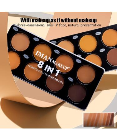 Beteligir 8-Color Powder Contour Palette | Cosmetics Contouring & Highlighting Kit for Flawless Makeup - Buy Online on GoSupps.com