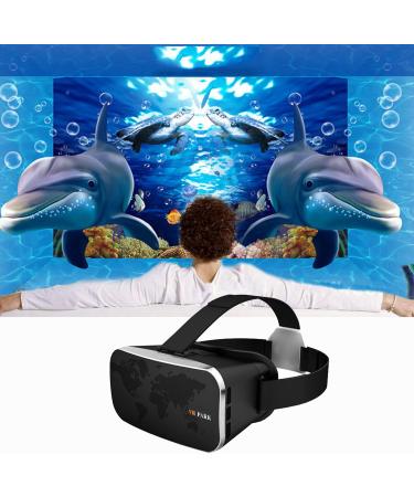 VR Smart 3D Glasses - HD Blue Light Protection with Game Handle - Android/iOS Compatible - Black - Buy Online on GoSupps.com