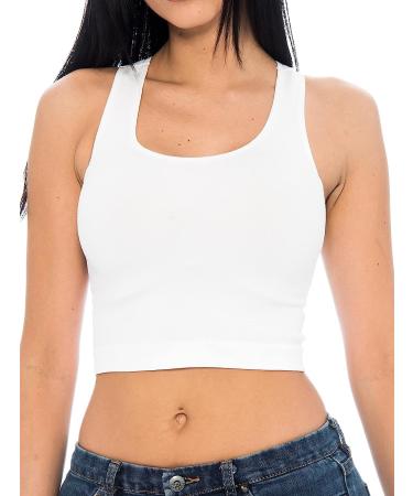 5-Pack Women's Ribbed Workout Crop Tops | Gym Cropped Tank Top Set - Buy Online on GoSupps.com