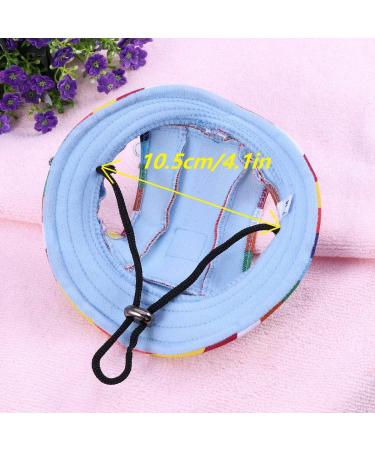 WINOMO Small Dog Mesh Sun Cap with Ear Holes, Medium Size, Stripe Design - 13.4 inch Head Circumference - Pack of 1 - Buy Online on GoSupps.com