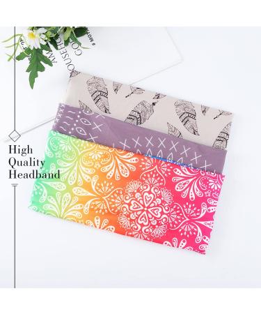 Boho Elastic Headbands for Women & Girls - Pack of 3 (Type 3) | Fashey Wide Head Wraps - Buy Online on GoSupps.com