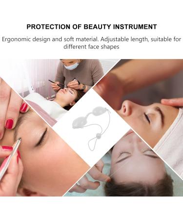 EXCEART Tanning Bed Goggles UV Eye Protection Glasses Silicone Goggle Flexible Safety Eyeshields Eye Patch for Hair Removal Beauty Cosmetology White - Buy Online on GoSupps.com