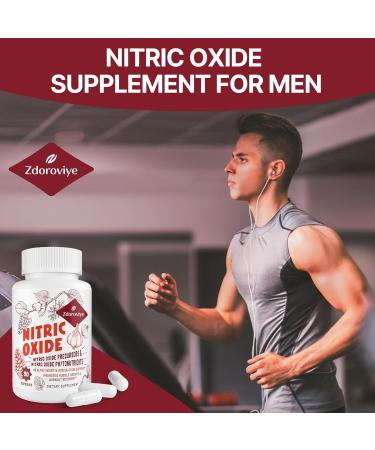 Buy Nitric Oxide Supplement for Men | 90 Capsules (2 Pack) | Heart & Immune Support | International Shipping - Buy Online on GoSupps.com