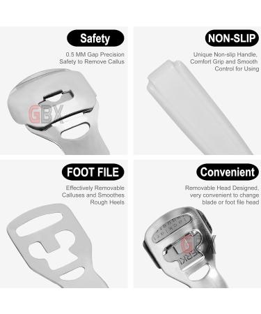 ZAMAHA UK Callus Remover Hard Skin Remover Foot Heel Shaver Pedicure Foot Scraper (PVC Plastic Handle) - Buy Online on GoSupps.com