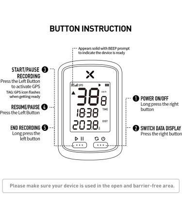 XOSS G GPS Bike Computer - Wireless Bluetooth Speedometer and Odometer for Cycling - Rechargeable and Waterproof - Fits All Bikes - Buy Online on GoSupps.com