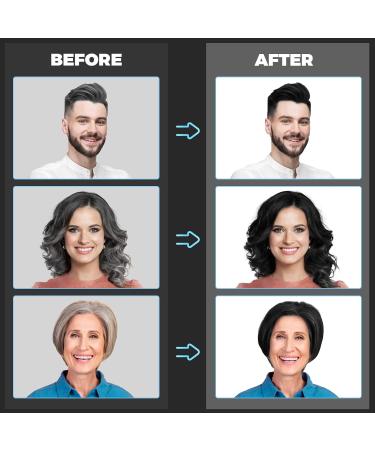 Natural Black Hair Dye Shampoo - 3-in-1 Herbal Color Solution for Men & Women | Ammonia-Free Lasts 30 Days - 16.90 oz - Buy Online on GoSupps.com