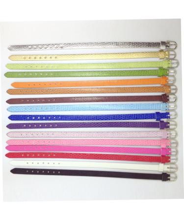 TEHAUX 15 Pcs 1 Set Student Wrist Chain Bangle Bracelets Blank Leather Bracelet Leather Cuff Blank Craft Mens Cuff Bracelet Mens Bangle Bracelet Men Bracelet Hand Strap To Weave Miss - Buy Online on GoSupps.com