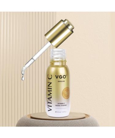 VGO Facial Serum - Anti-Aging Vitamin C & Hyaluronic Acid Formula for Dark Spots & Fine Lines - 1.01 FL Oz - Buy Online on GoSupps.com