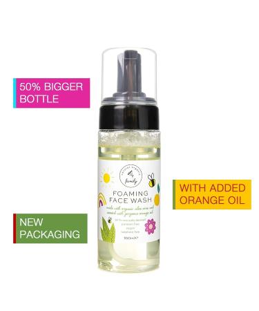 Organic Gentle Kids Foaming Face Wash - Natural, Vegan, Toxin-Free | Sulphate & Paraben Free | Orange Oil | For Kids & Preteens - Buy Online on GoSupps.com