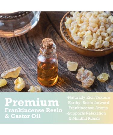 Frankincense and Castor Oil Roll-On with Rose Quartz - 2 Pack x 1.7 fl oz | 100% Pure Cold-Pressed Organic Functional Oil for Face Hair & Body Care | Softens Fine Lines & Supports Inner Balance - Buy Online on GoSupps.com