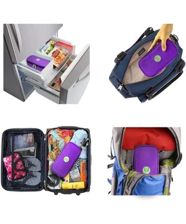 Youshares Insulin Cooling Bag - Portable Diabetic Cooler for Insulin Pens with 2 Ice Packs (Purple) | Ideal for Diabetes Medication Storage - Buy Online on GoSupps.com