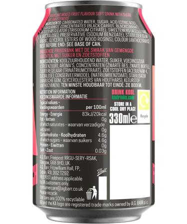 KA Caribbean Sparkling Fruit Punch Soda 330ml - Authentic Jamaican Recipe | Pack of 24 Cans - Buy Online on GoSupps.com