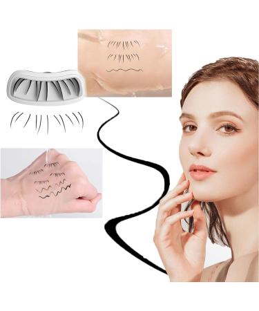 Eye Makeup Kit. Iron Wand Mascara 3d Curling Eyelash Long-Lasting Volume Mascara Waterproof.Lower Lash Stamp Lower Eyelash Stamp Set with Ink Quick Eye Makeup Tool Korean Eye Makeup Kit (Brown A*2) - Buy Online on GoSupps.com