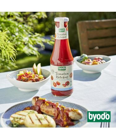  ByoDo Byodo Set of 3 packs of tomato ketchup without organic crystal sugar (3 x 500 ml) - Buy Online on GoSupps.com