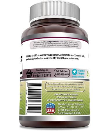 Amazing Formulas Artichoke Extract 500mg 180 Capsules - Non-GMO, Gluten Free | Cynara Scolymus Leaf Supplement | Made in USA - Buy Online on GoSupps.com