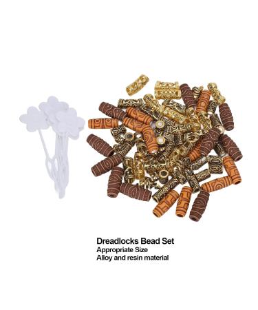 Stylish Gold Hair Beard Beads for Dreadlocks - Perfect for Music Festivals | International Shipping - Buy Online on GoSupps.com