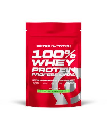Scitec Nutrition 100% Whey Protein Professional - enriched with additional amino acids and digestive enzymes - gluten -free - palm oil -free 500 g pistachio -white chocolate pistachio white chocolate 500 g