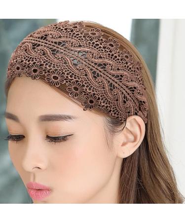 Bontannd Wide Women s Hairband - Elastic Turban Headband for Girls - Black & Coffee Hair Accessories - Buy Online on GoSupps.com