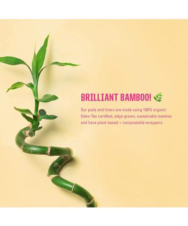 FLO Organic Bamboo Pads Combo Pack - 15 Count Day & Night Sanitary Pads - Buy Online on GoSupps.com