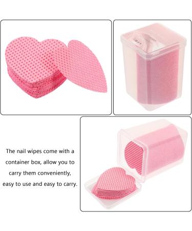 SEWACC Lingettes Dissolvantes Vernis Ongles 200 Feuilles Bo te C ur Rose Coton Doux Non Pelucheuses Utilisation Facile pour Ongles en Gel et Acrylique - Buy Online on GoSupps.com