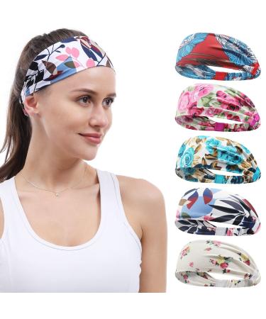 Sports frontal ligaments women & men from Beister (5 pieces) workout headband non -slip welding tape Highly Stretchy Wicking Hair band for yoga running cycling basketball mixed color 06 - Buy Online on GoSupps.com