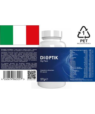  Dioptik 180 capsules (3 x 60 capsules) - Pack of 3 - Buy Online on GoSupps.com