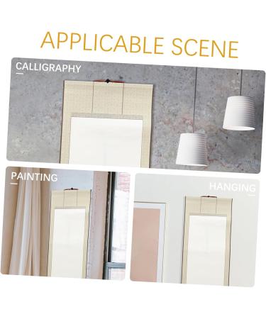 COHEALI 2pcs Writing Painting Blank Art Hanging Mounting Xuan Drawing Chinese Calligraphy Wall Rice Paper Picture 3 70X30CM - Buy Online on GoSupps.com