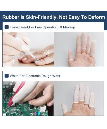 CiShow 200Pcs Latex Finger Covers - Antistatic, Waterproof Finger Protectors (2 Styles) - Buy Online on GoSupps.com