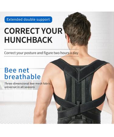 Back Braces Posture Corrector for Men & Women | Pain Relief for Neck Shoulder & Upper Back | Scoliosis & Thoracic Spine Support (Large - Buy Online on GoSupps.com